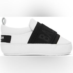 Balmain White and Black baby Shoes